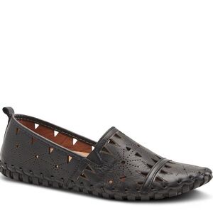 Women’s Fusaro-B Leather Shoes, black, size 8.5/39